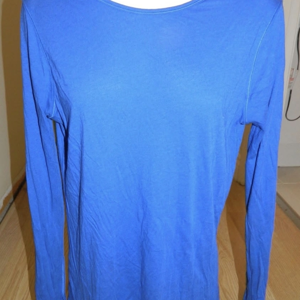 lululemon athletica Zen Bender Vibrant Blue Long Sleeve Top Size 6